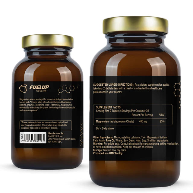 FUELUP – Magnesium Citrate 200 mg, 60 tabs