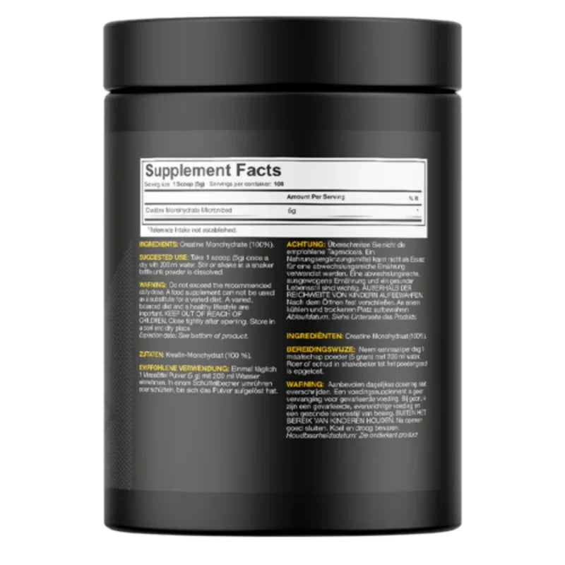 Dedicated Creatine – 100% Ultra Pure and Micronized Monohydrate 500gr
