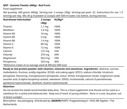 QNT Isotonic Powder (660g)