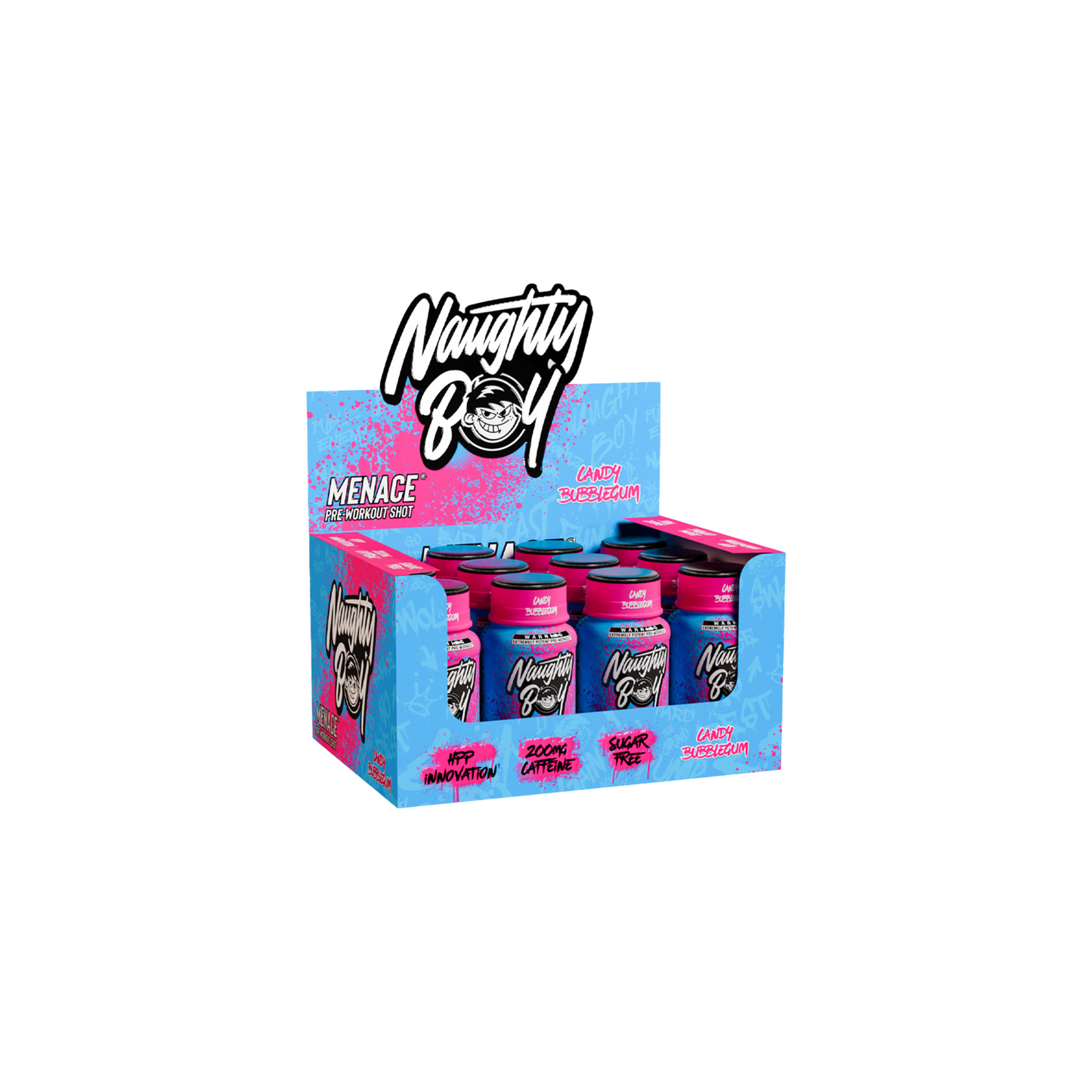 Naught Boy - Pre workout shot - 60 ML - CANDY BUBBLEGUM