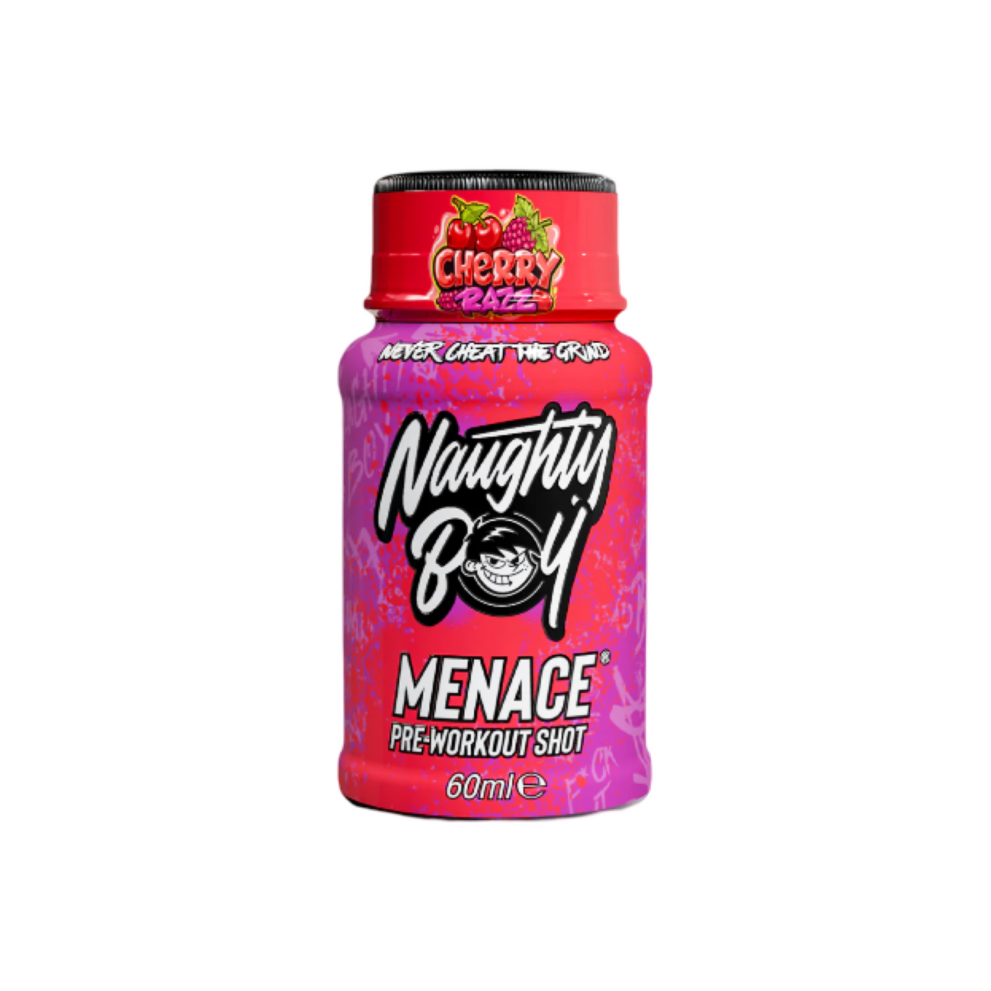 Naughty Boy - Menance Pre workout shot - 60 ML - CHERRY RAZZ
