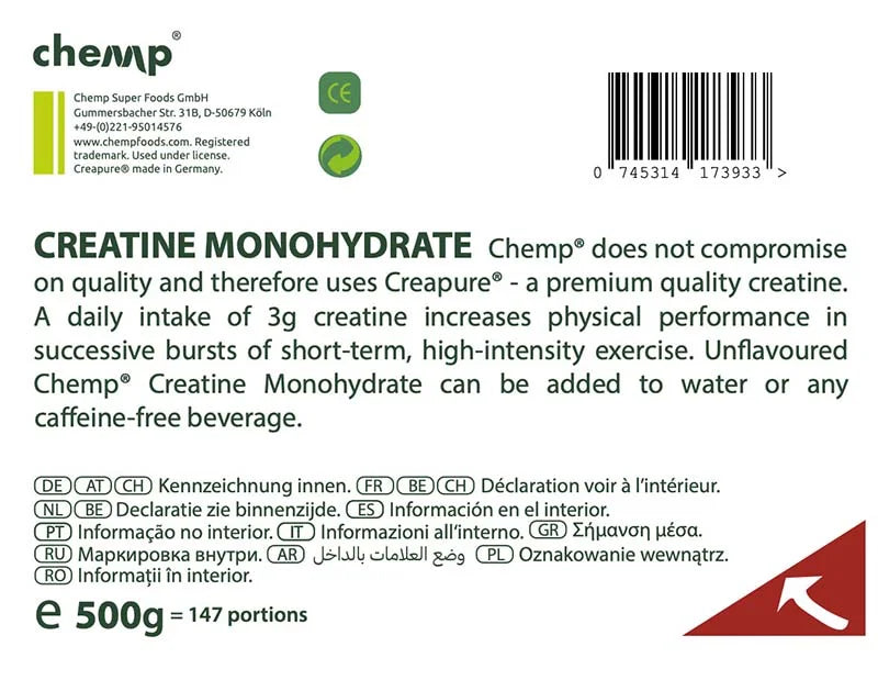Chemp Creapure Creatine – 500gr