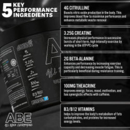 APPLIED NUTRITION – ABE – ALL BLACK EVERYTHING PRE-WORKOUT 315g (30 servings)